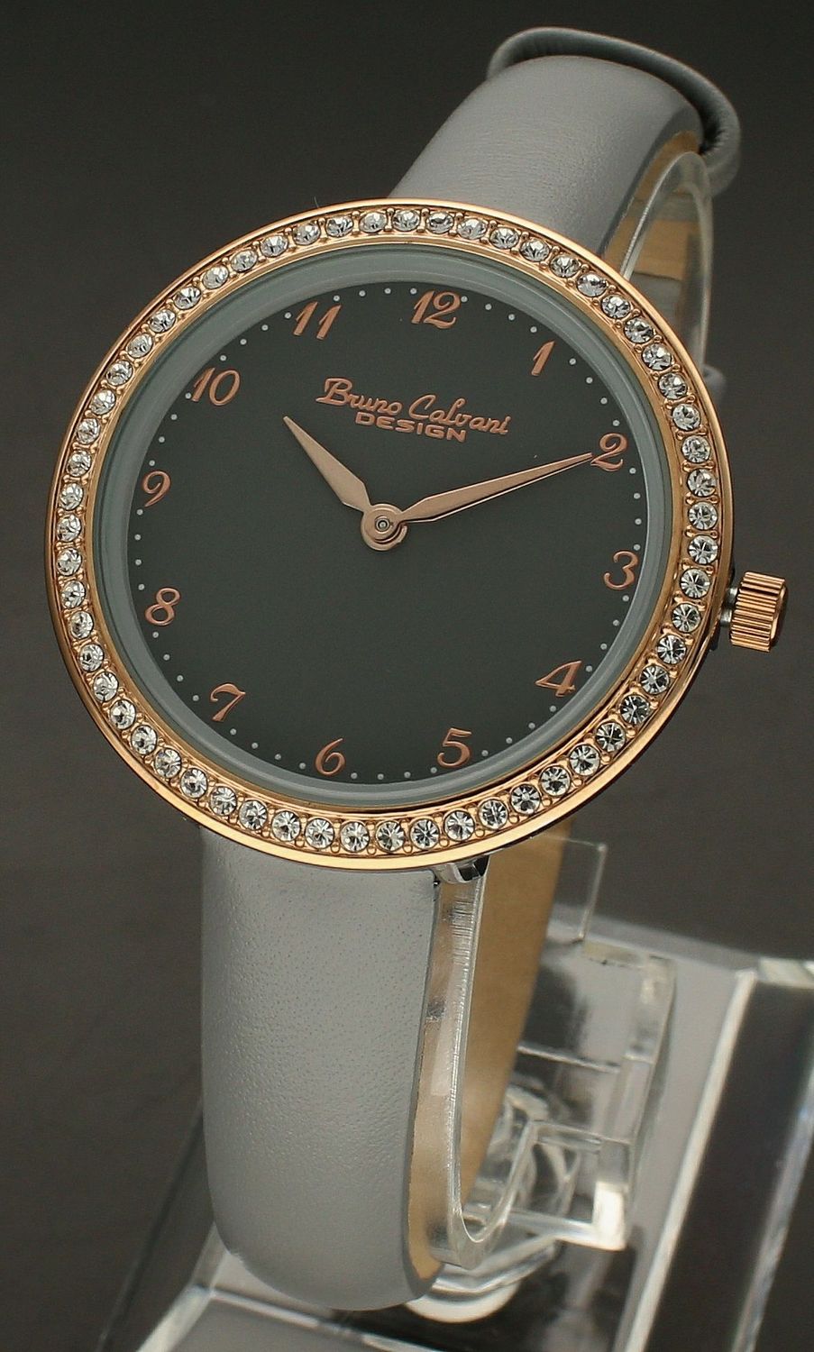 Zegarek damski na szarym pasku Bruno Calvani BC9894 ROSEGOLD szary pasek.jpg